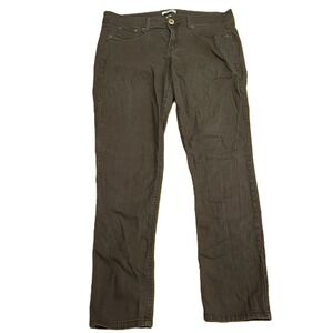 Bongo Plus Brown Pants 14W Straight Leg Stretch Cotton Five Pocket Casual